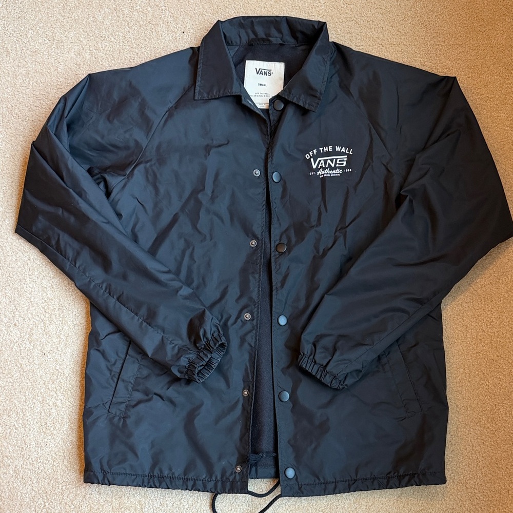 Vans Off The Wall Black Windbreaker